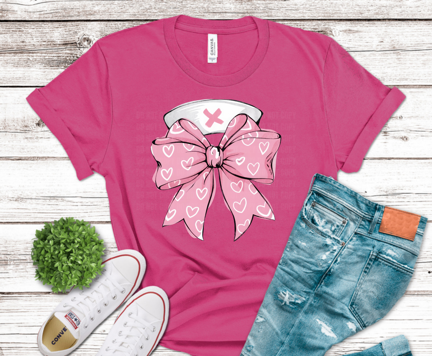 Premade DTF Transfer Gang Sheet For Graphic Tees | Valentines Nurse