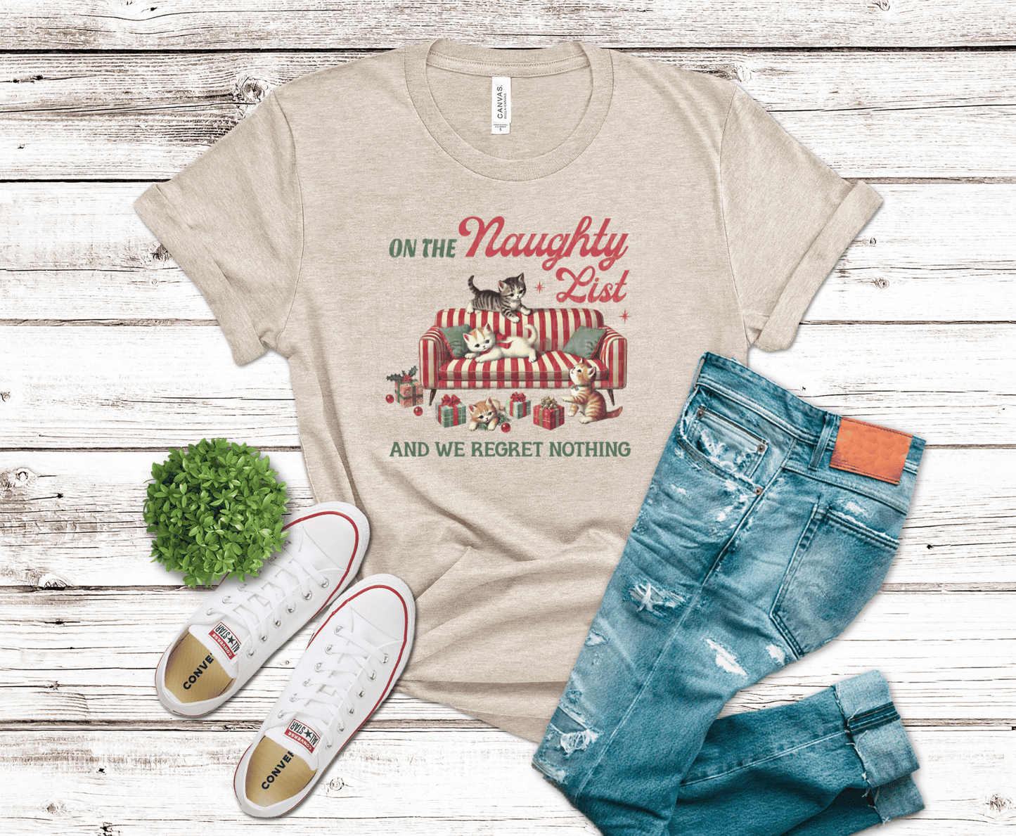 Premade DTF Transfer Gang Sheet For Graphic Tees | Vintage Christmas