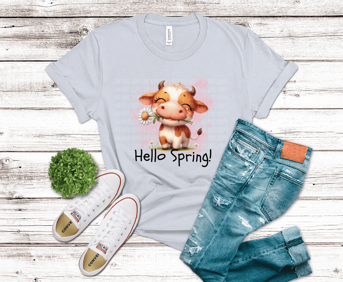 Premade DTF Transfer Gang Sheet For Graphic Tees | Cow Lover