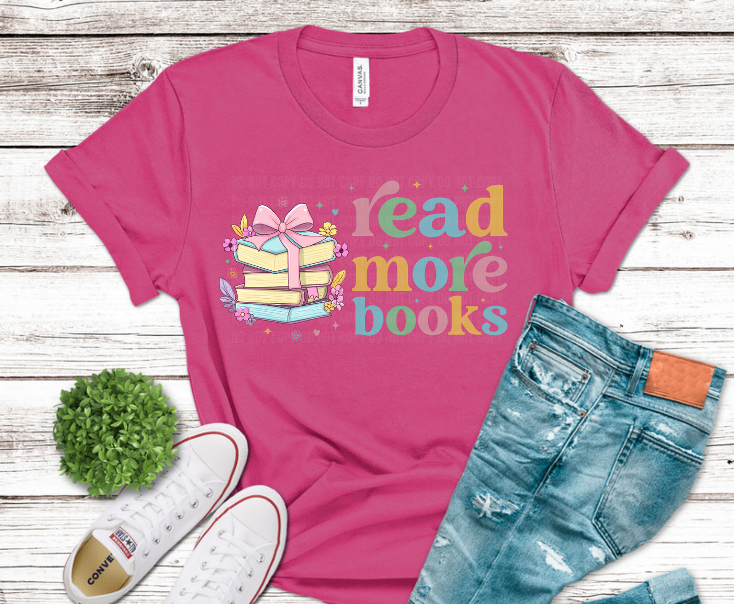 Premade DTF Transfer Gang Sheet For Graphic Tees | Book Lover