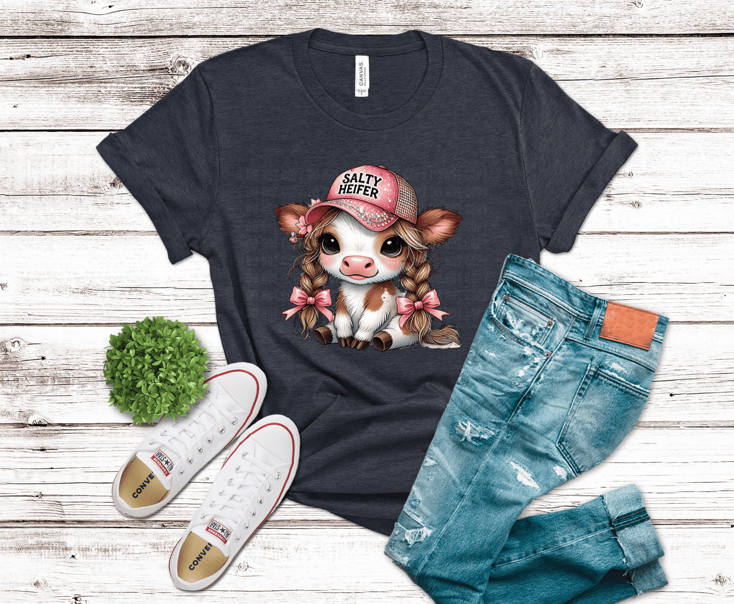 Premade DTF Transfer Gang Sheet For Graphic Tees | Cow Lover