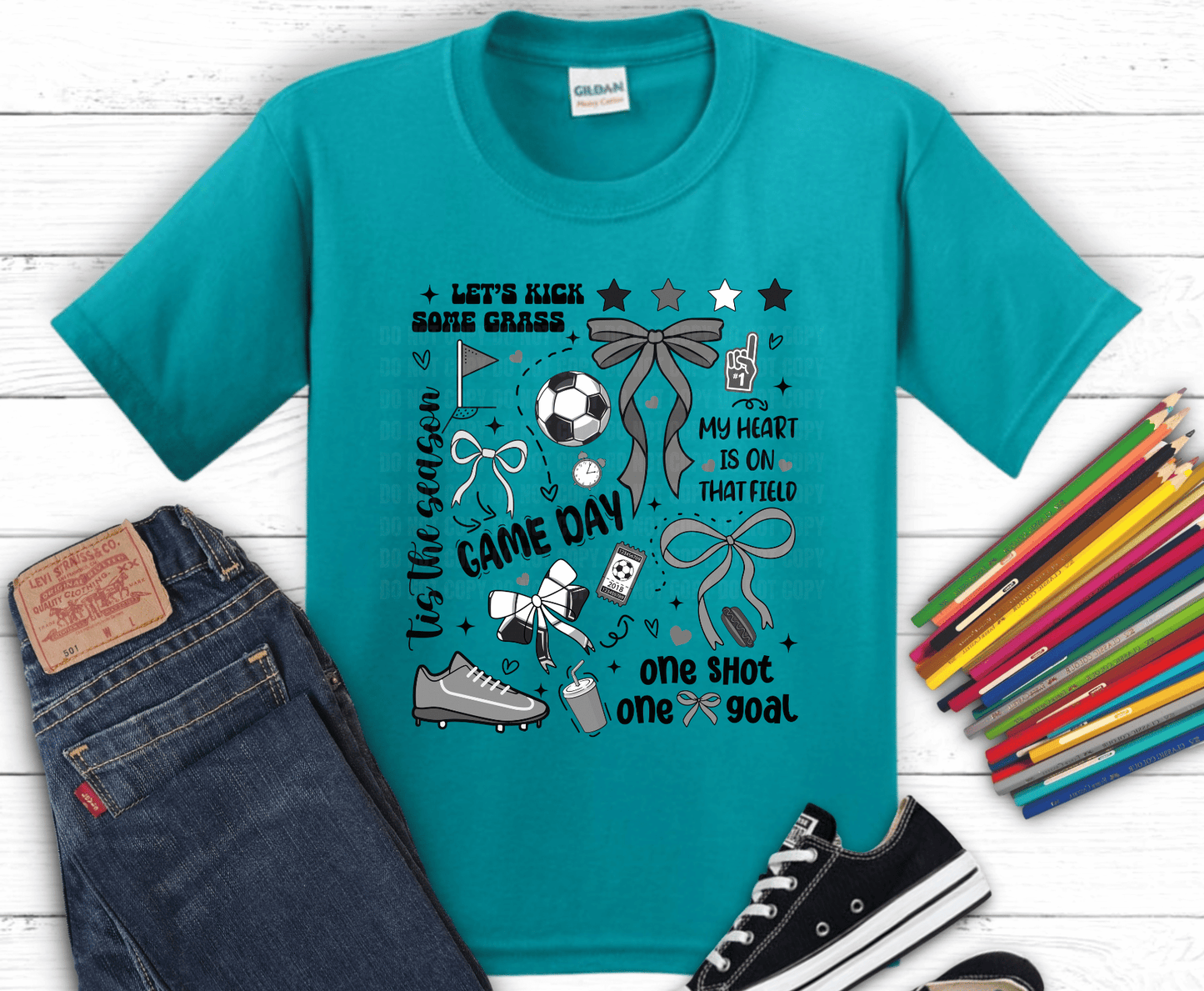 Youth Soccer | Premade DTF Transfer Gang Sheet For Graphic Tees