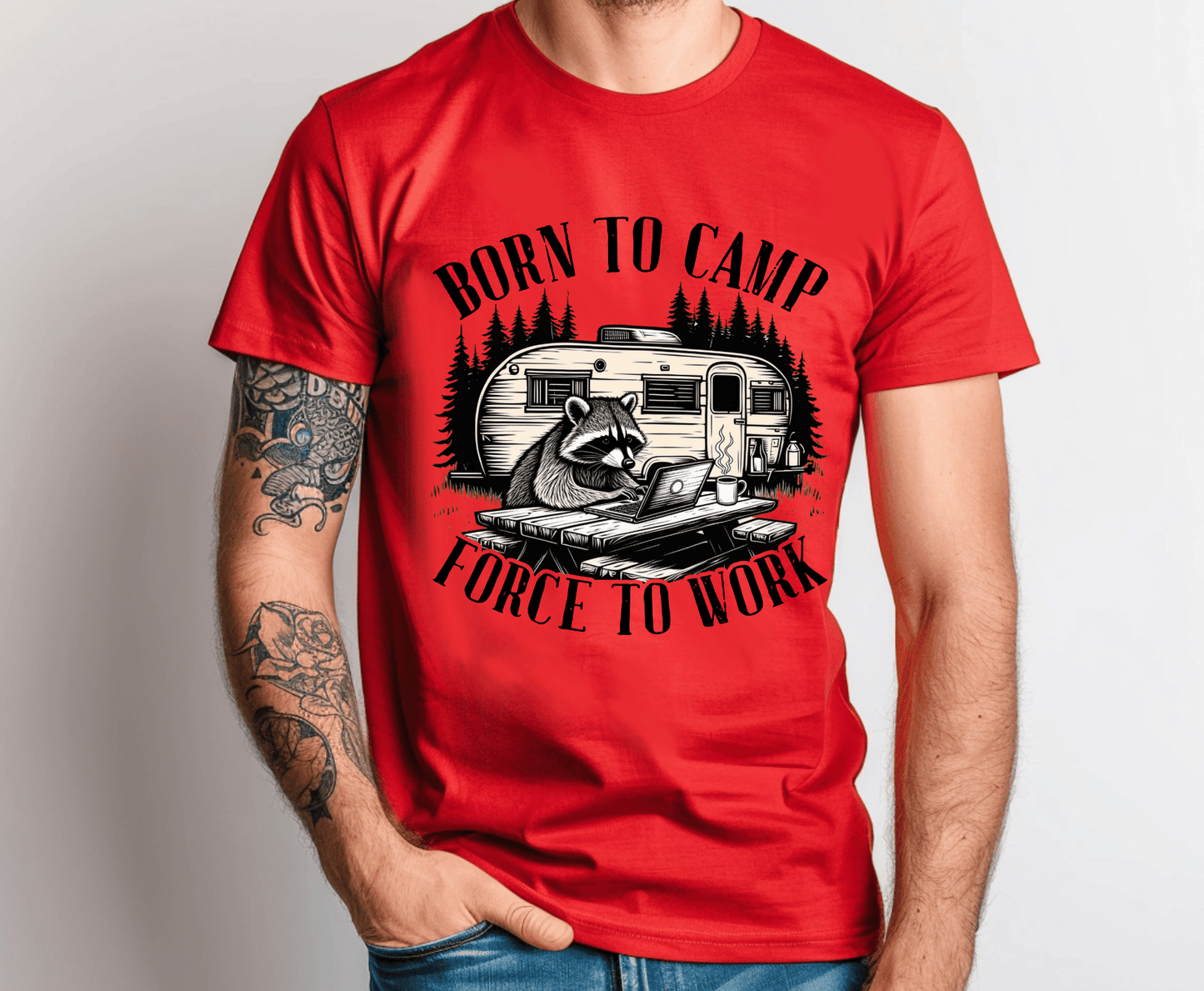 Born To Camp | Premade DTF Transfer Gang Sheet For Graphic Tees