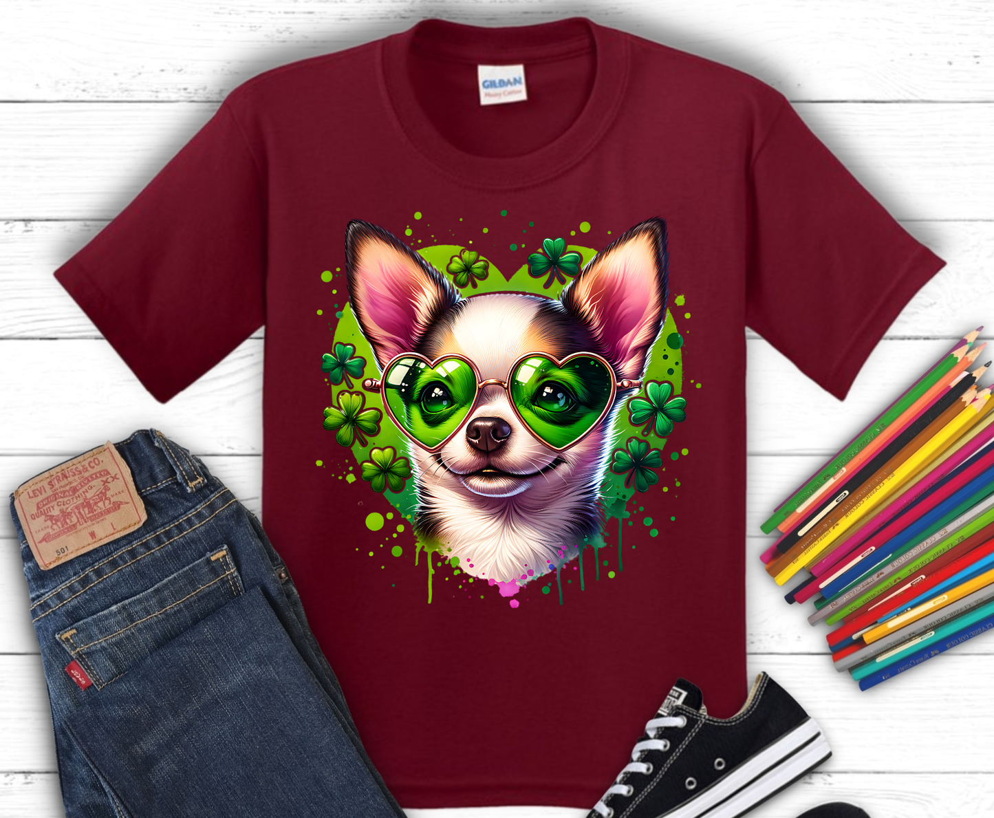 Premade DTF Transfer Gang Sheet For Graphic Tees | Youth St. Patrick's Day