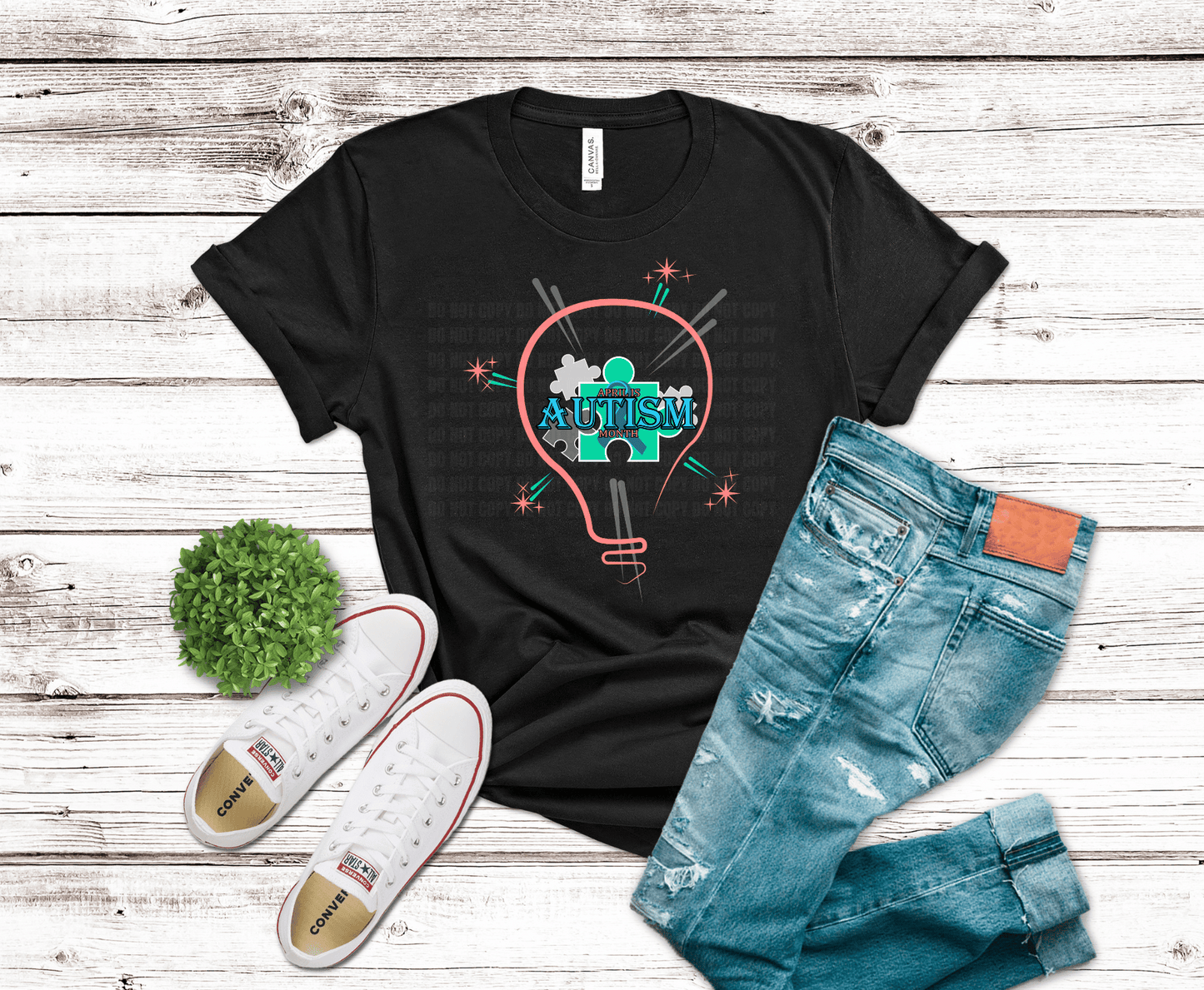 Premade DTF Transfer Gang Sheet For Graphic Tees| Autism