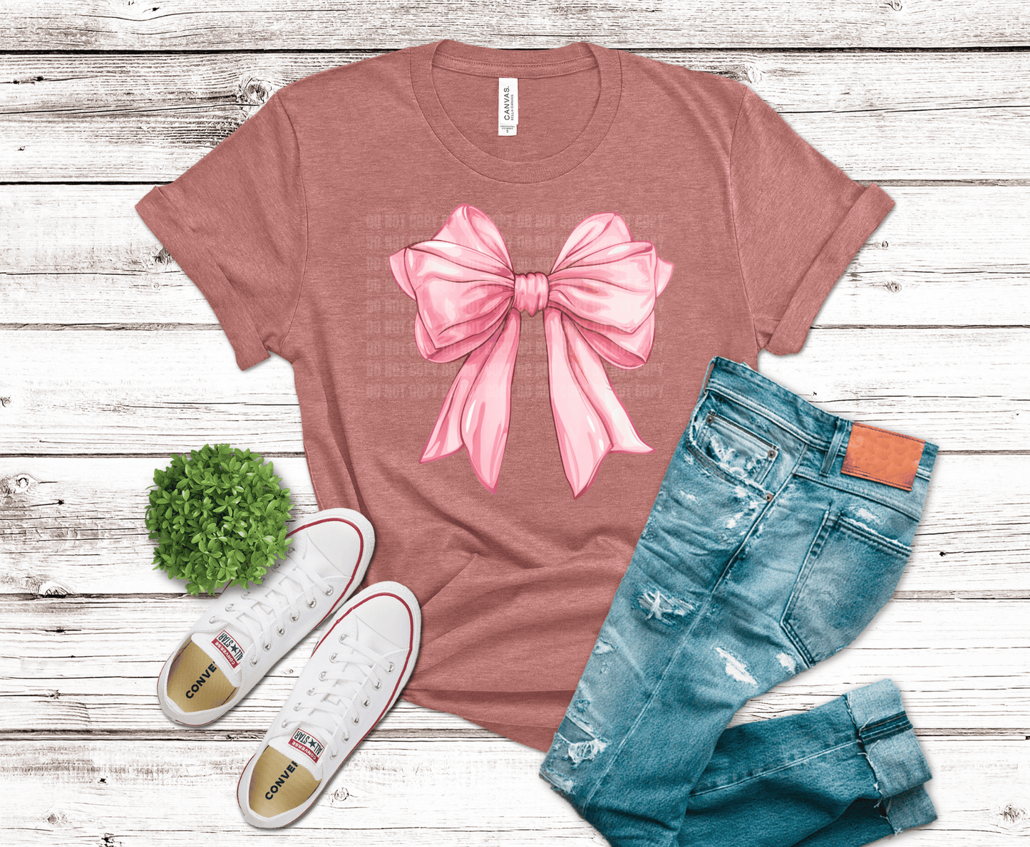 Premade DTF Transfer Gang Sheet For Graphic Tees | Croquette Bows