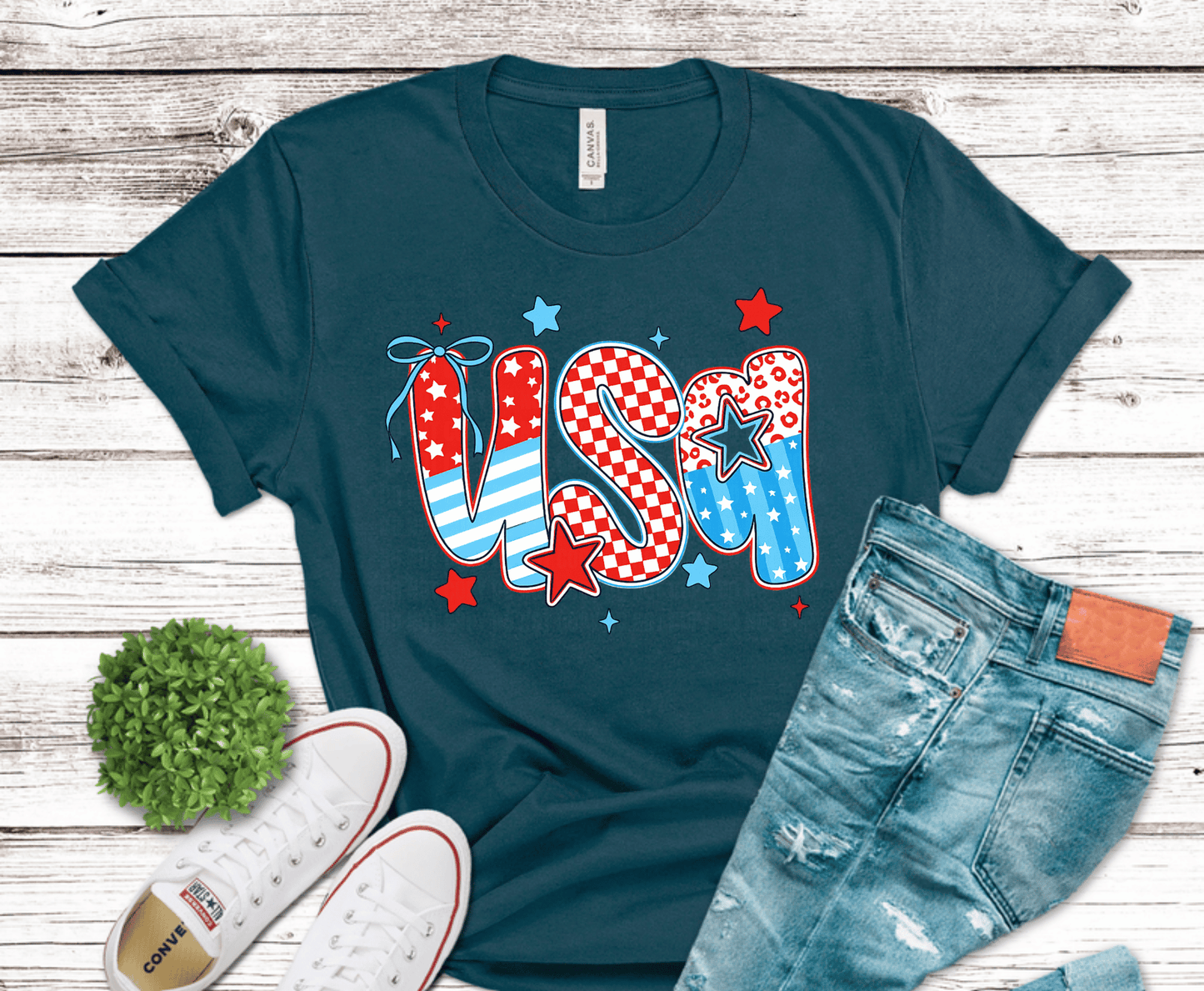 Patriotic 4th of July | Premade DTF Transfer Gang Sheet For Graphic Tees
