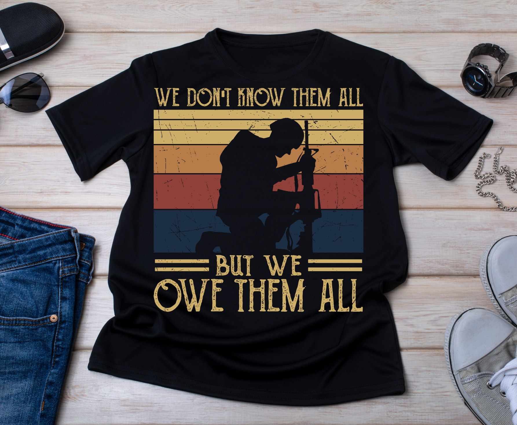 Premade DTF Transfer Gang Sheet For Graphic Tees | Military - Griffin Expressions