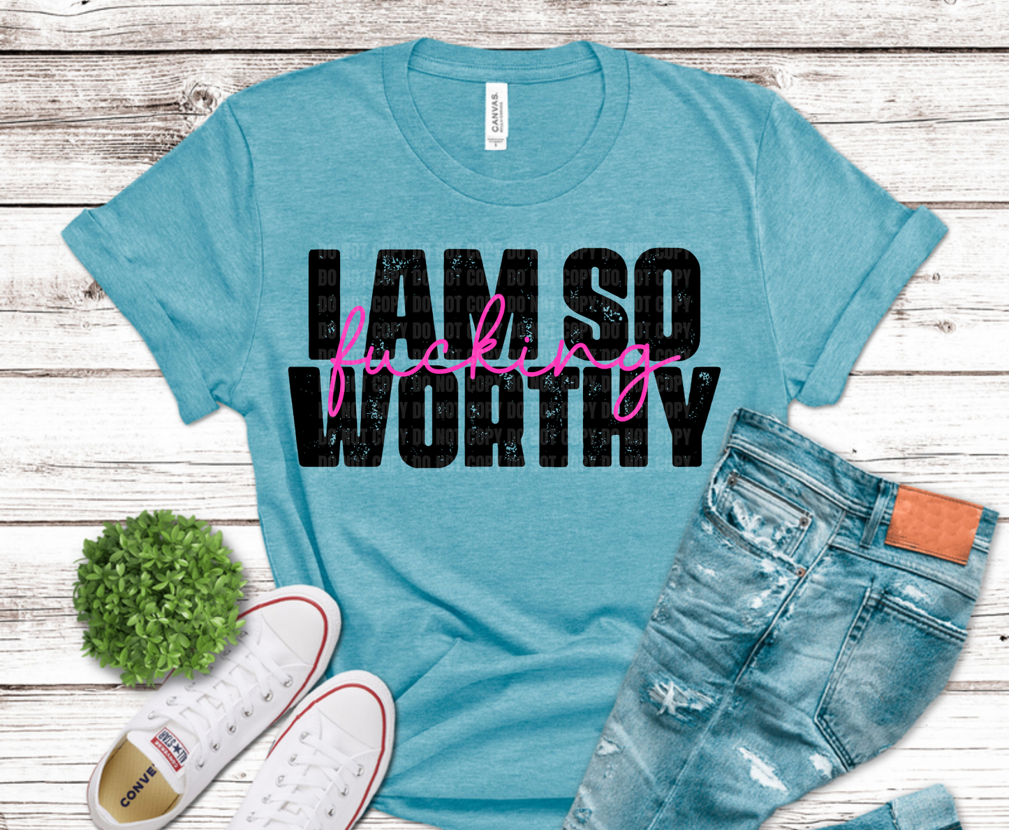 Premade DTF Transfer Gang Sheet For Graphic Tees | Positive Vibes