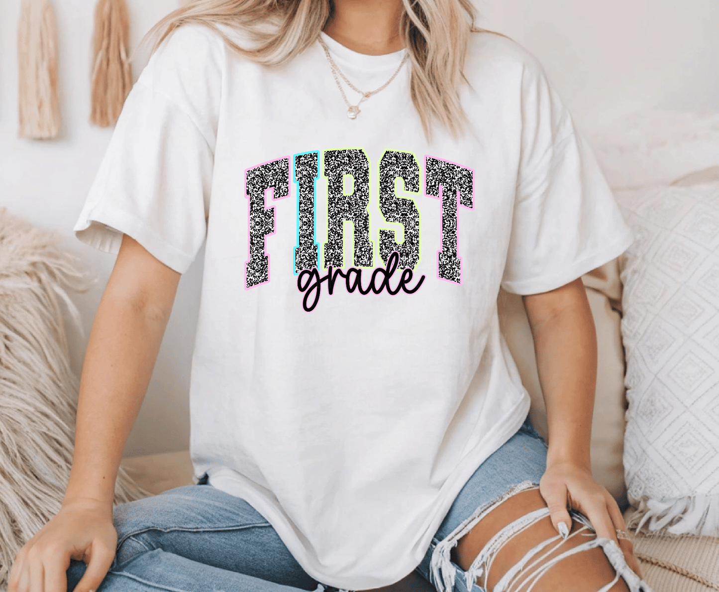 First Grade .4  | Premade DTF Transfer Gang Sheet For Graphic Tees