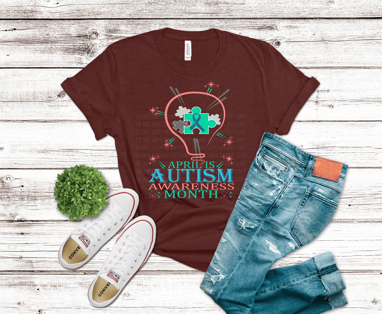 Premade DTF Transfer Gang Sheet For Graphic Tees| Autism