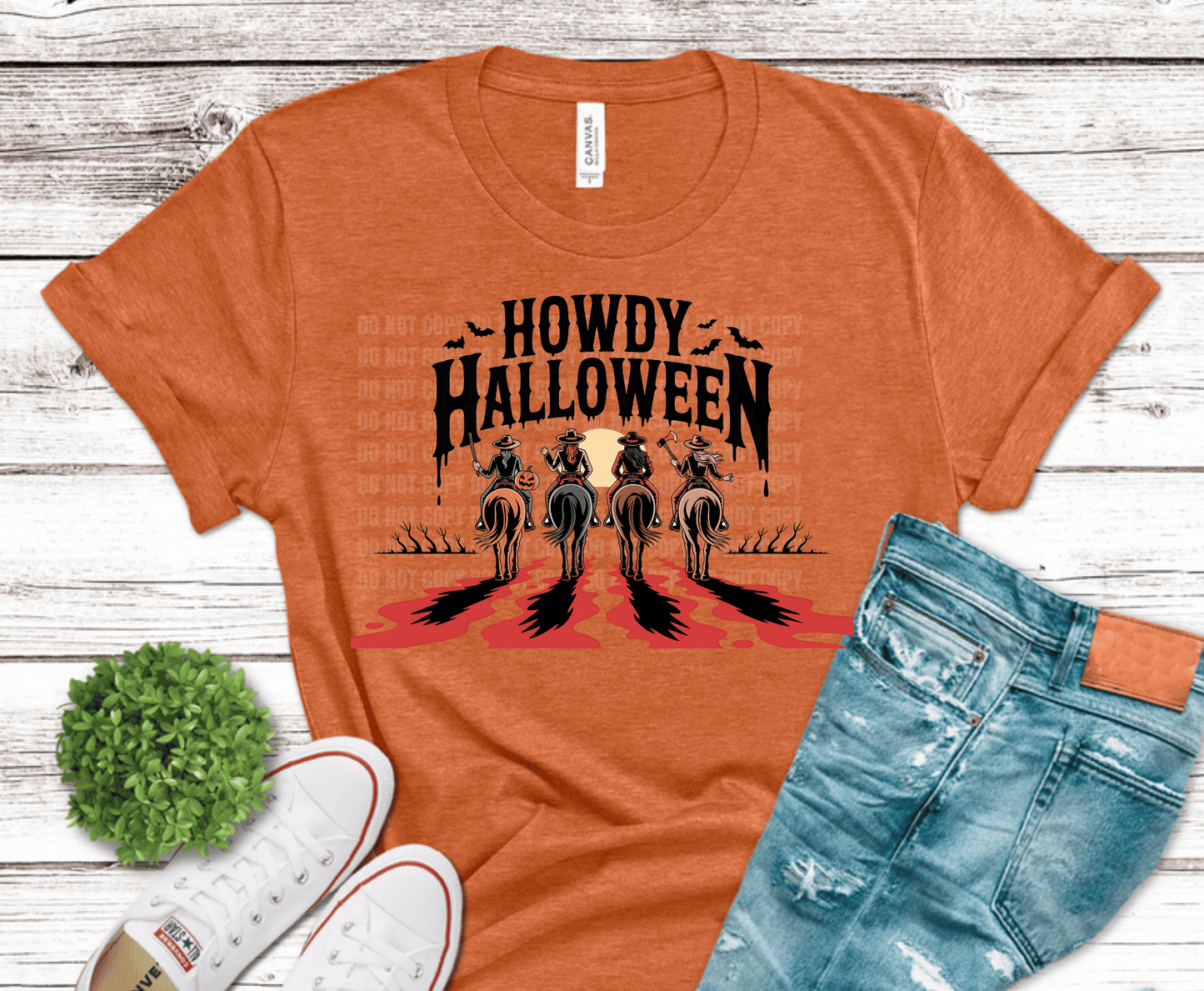 Howdy Halloween | Premade DTF Transfer Gang Sheet For Graphic Tees