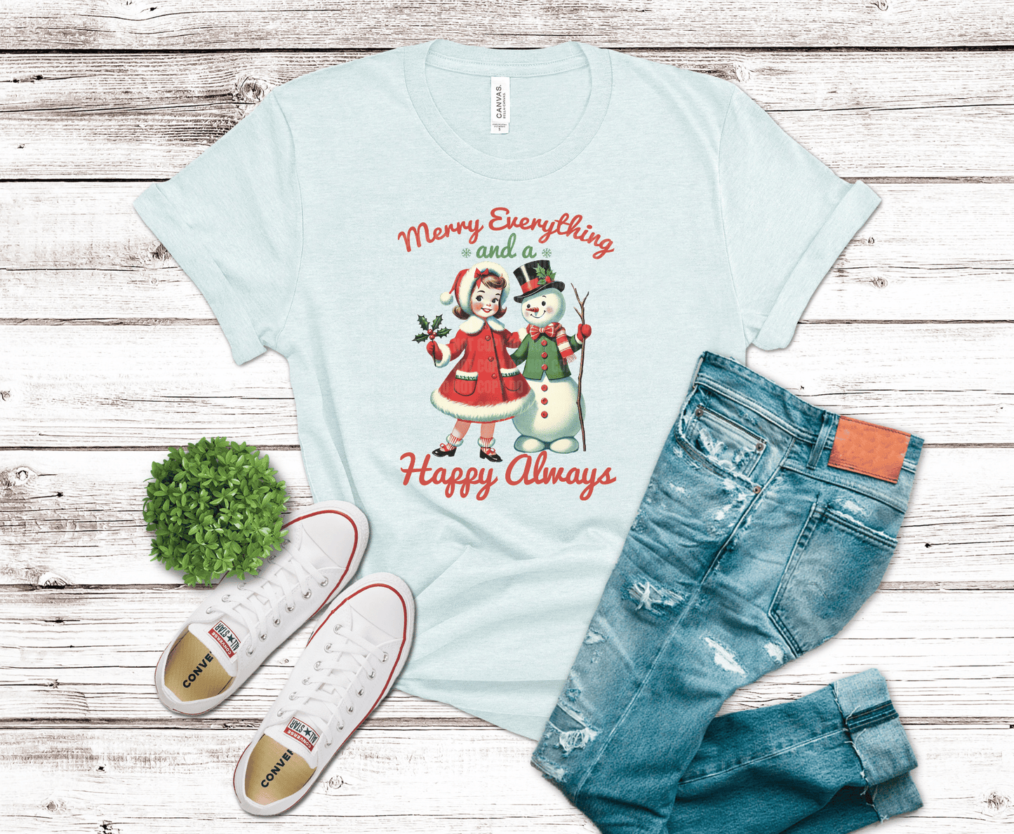 Premade DTF Transfer Gang Sheet For Graphic Tees | Vintage Christmas