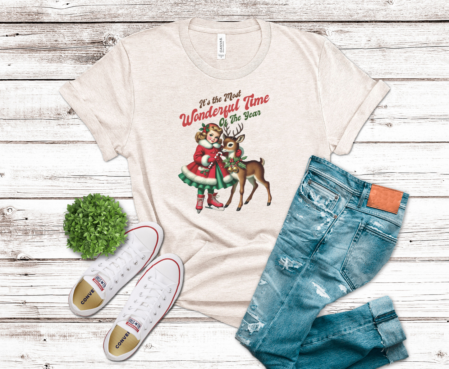 Premade DTF Transfer Gang Sheet For Graphic Tees | Vintage Christmas