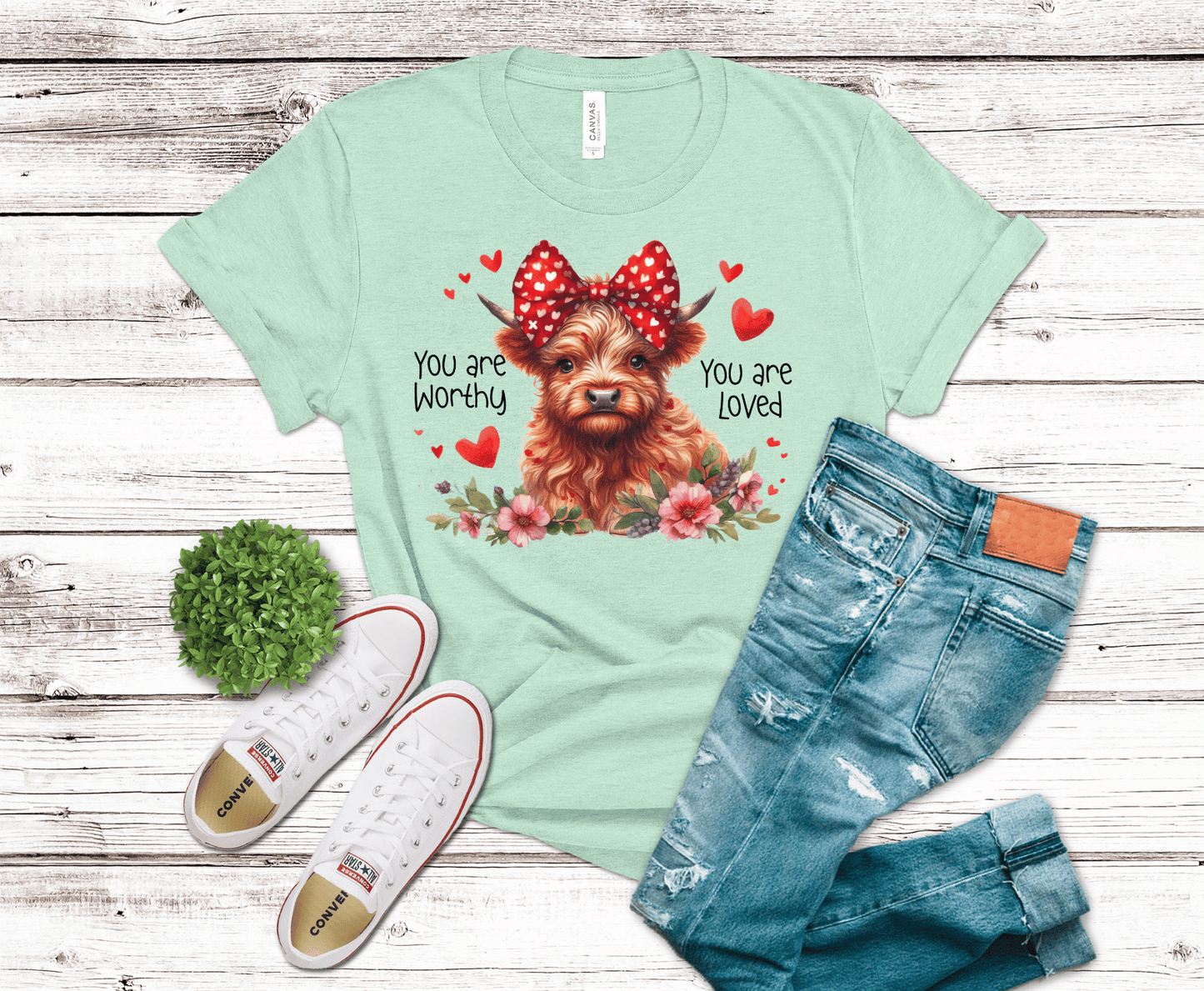 Premade DTF Transfer Gang Sheet For Graphic Tees | Cow Lover