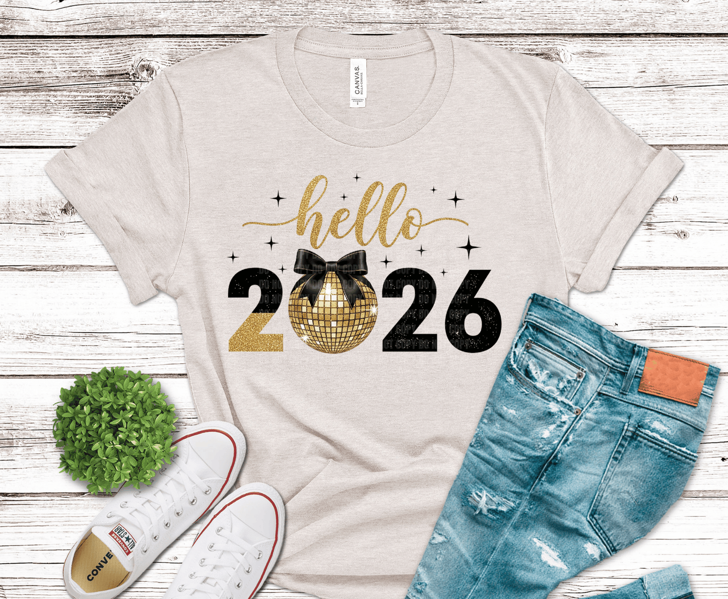 Premade DTF Transfer Gang Sheet For Graphic Tees | Sassy New Year