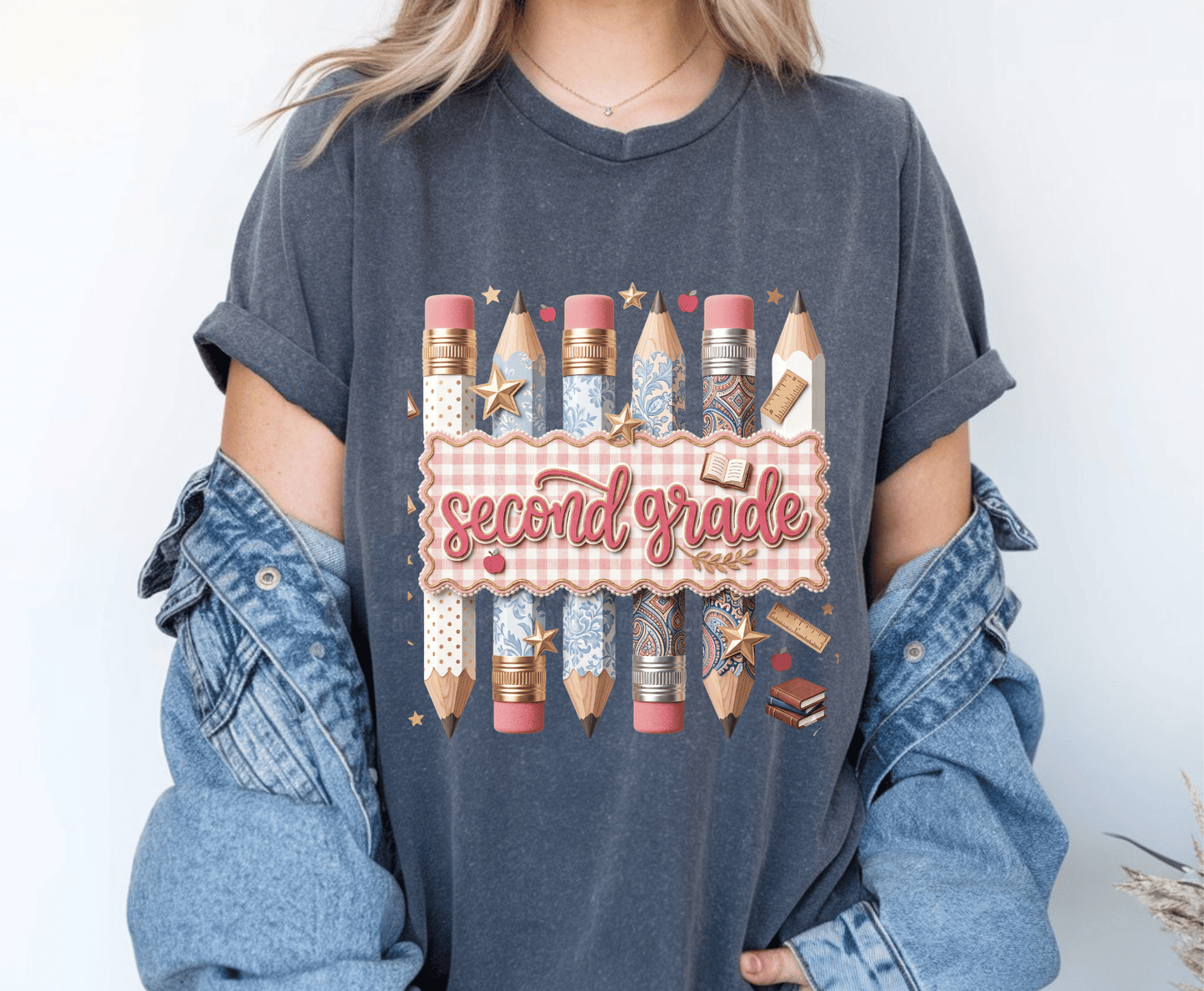 Second Grade .4  | Premade DTF Transfer Gang Sheet For Graphic Tees