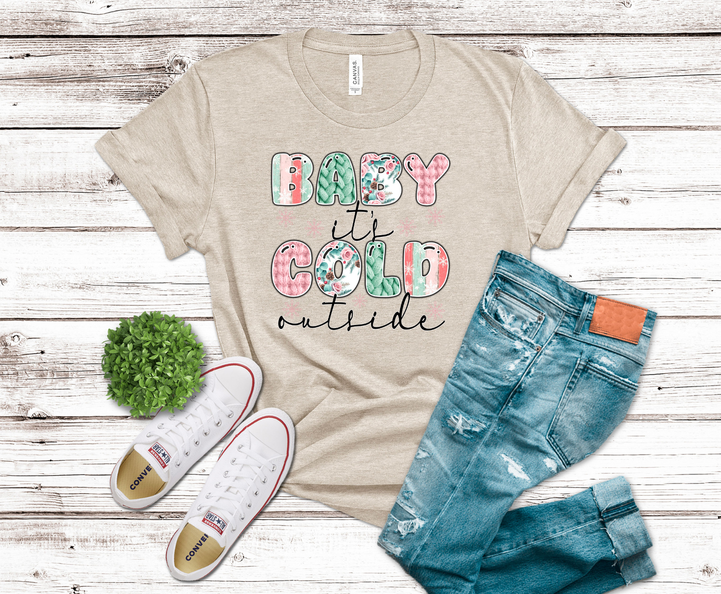 Premade DTF Transfer Gang Sheet For Graphic Tees | Cozy Winter