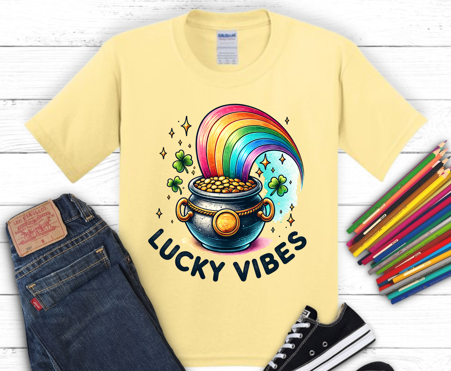 Premade DTF Transfer Gang Sheet For Graphic Tees | Youth St. Patrick's Day