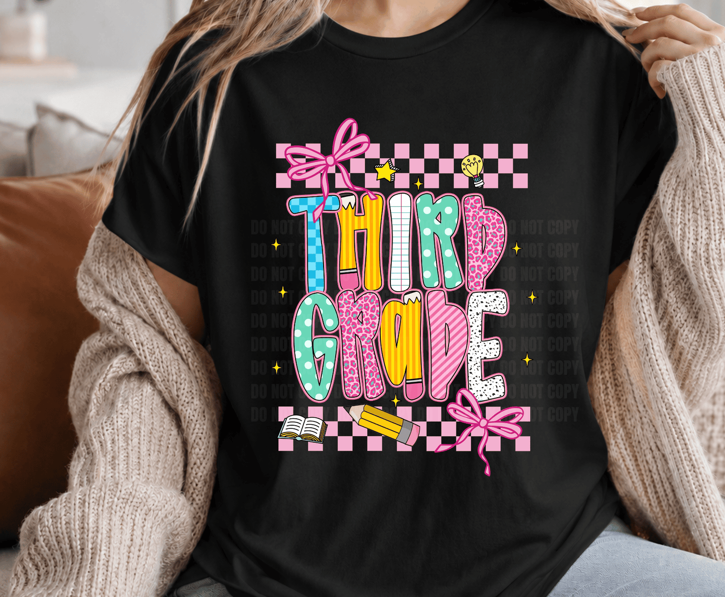 Third Grade .4 | Premade DTF Transfer Gang Sheet For Graphic Tees