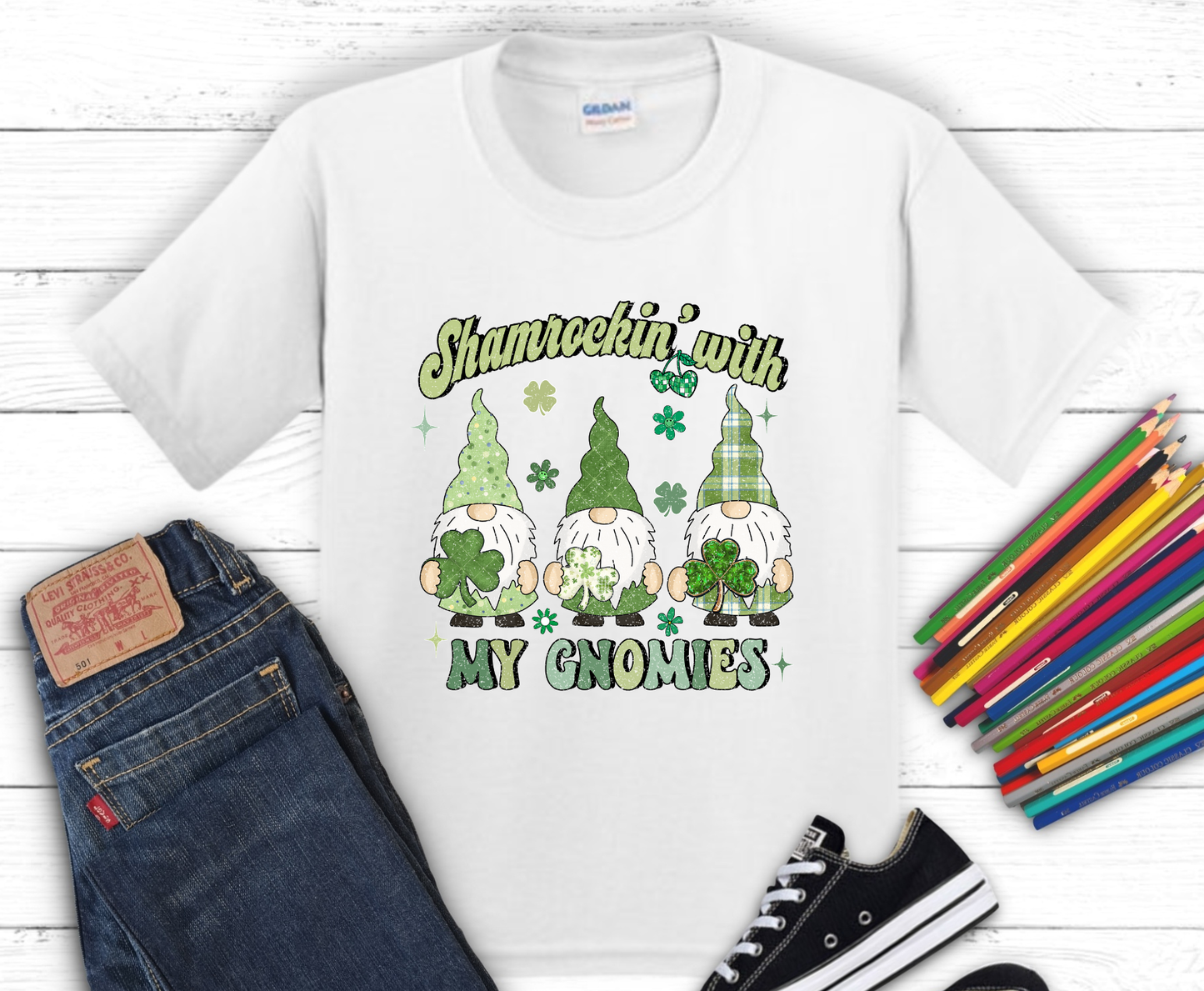 Premade DTF Transfer Gang Sheet For Graphic Tees | Youth St. Patrick's Day