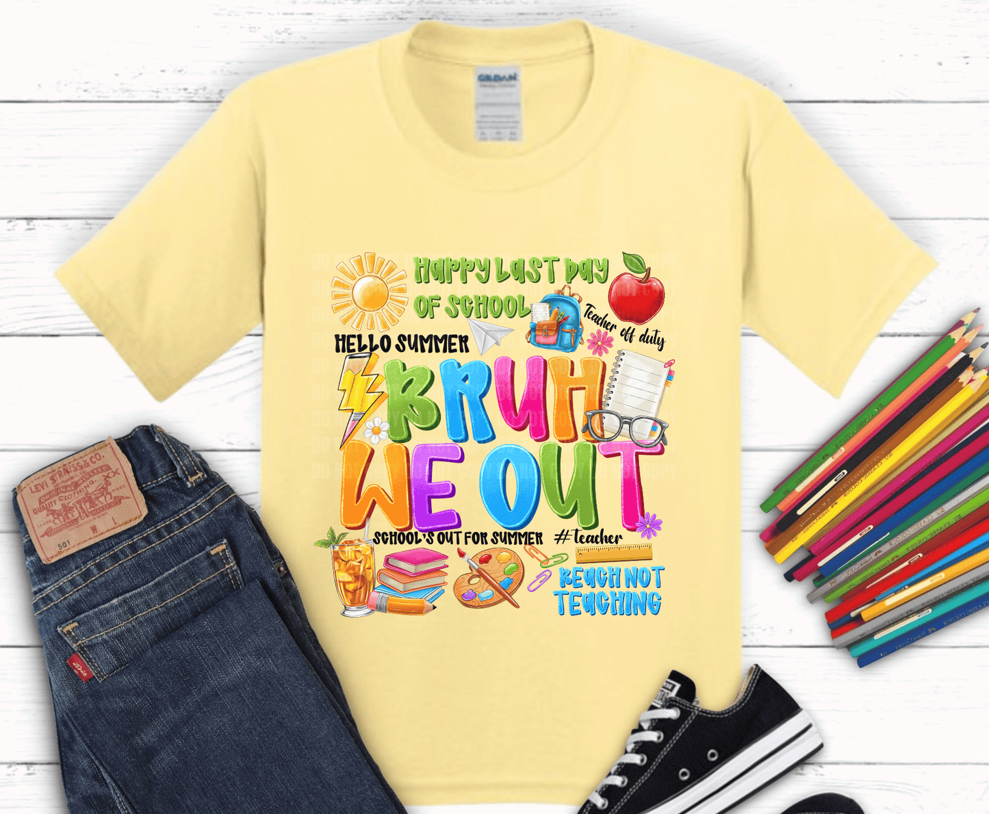 Youth Summer | Premade DTF Transfer Gang Sheet For Graphic Tees