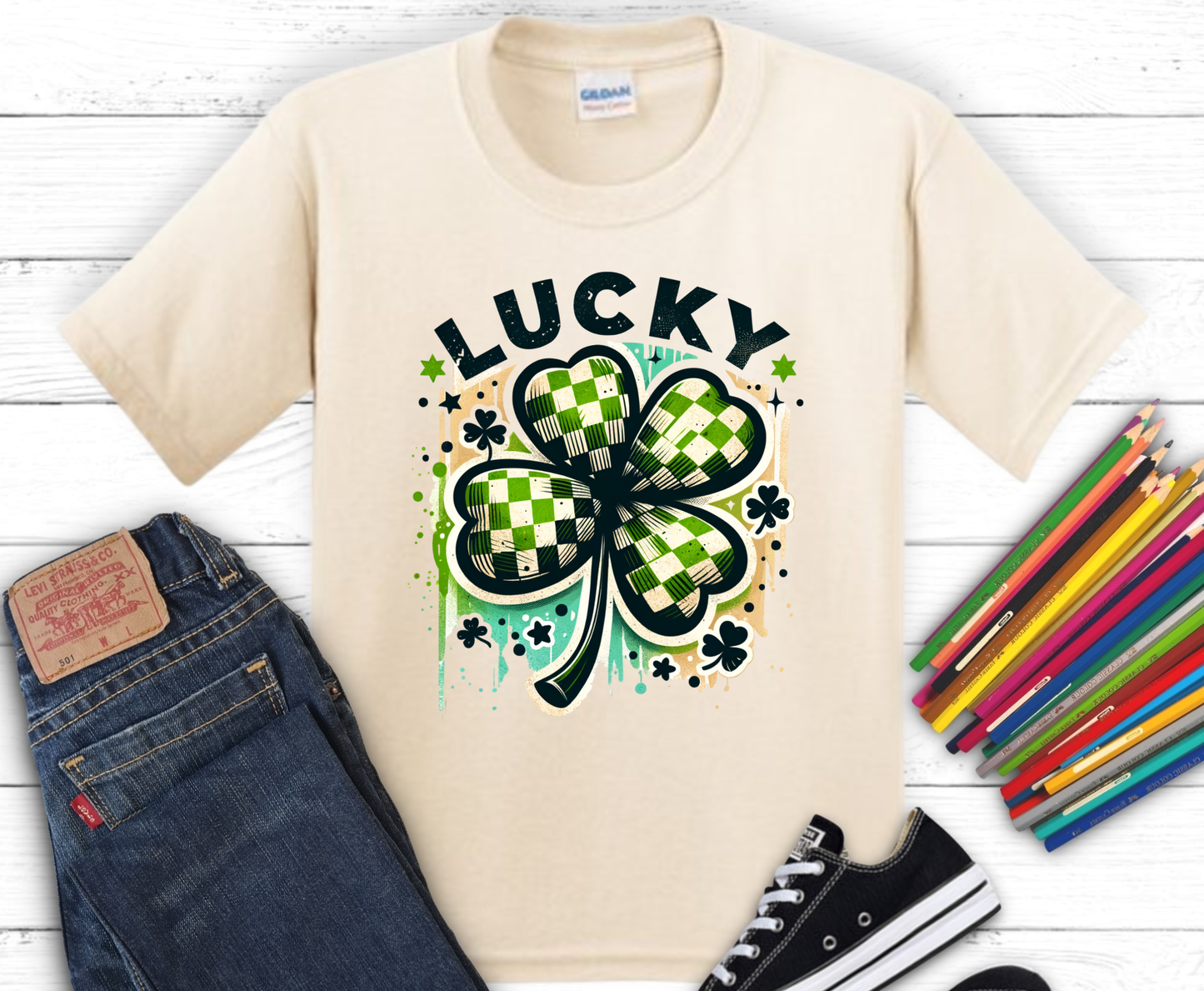 Premade DTF Transfer Gang Sheet For Graphic Tees | Youth St. Patrick's Day