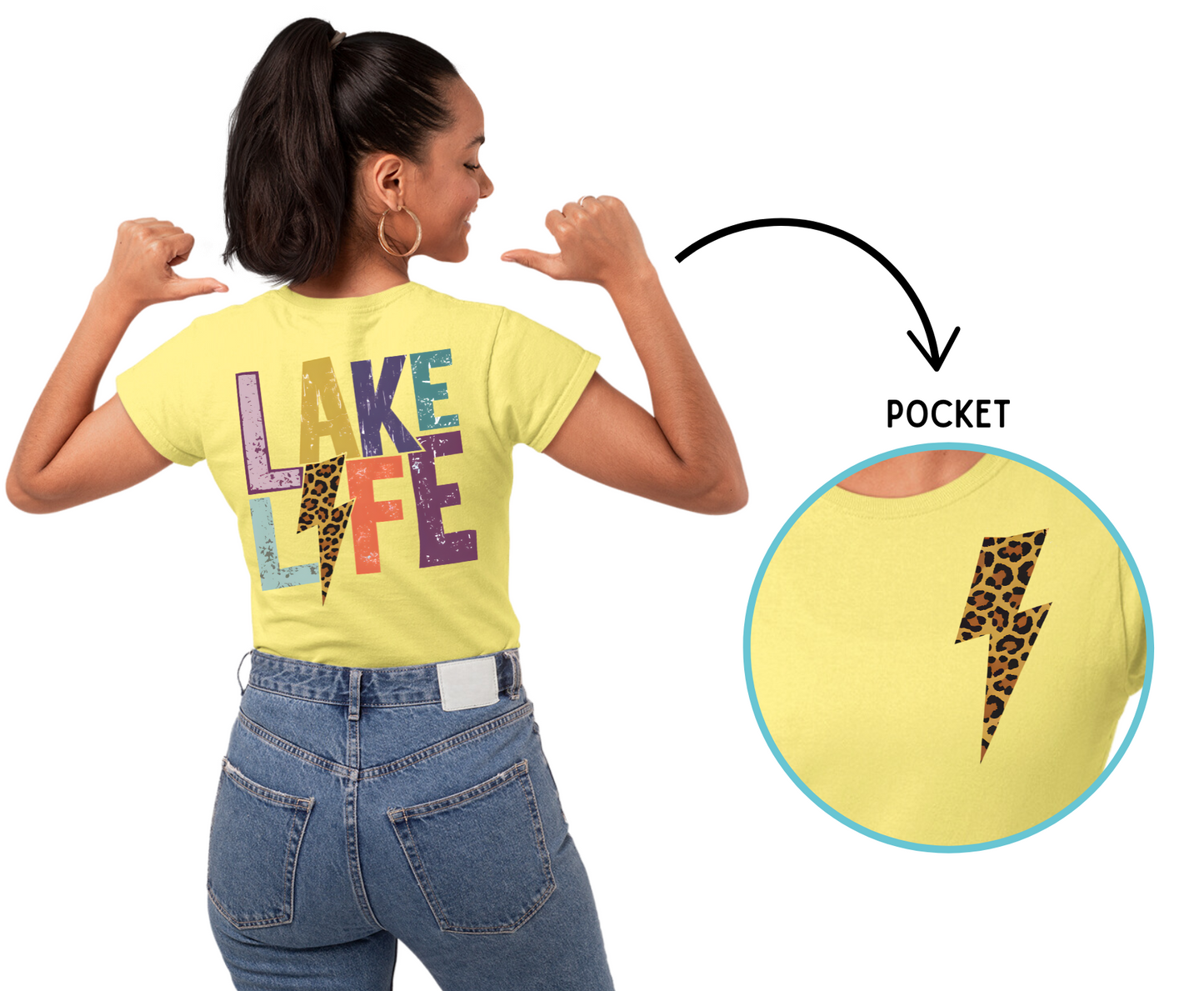 Premade DTF Transfer Gang Sheet For Graphic Tees | Lake