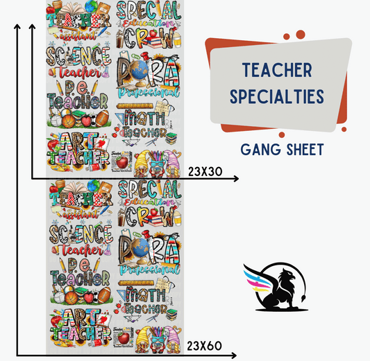 Premade Gang Sheet | Teacher Specialties