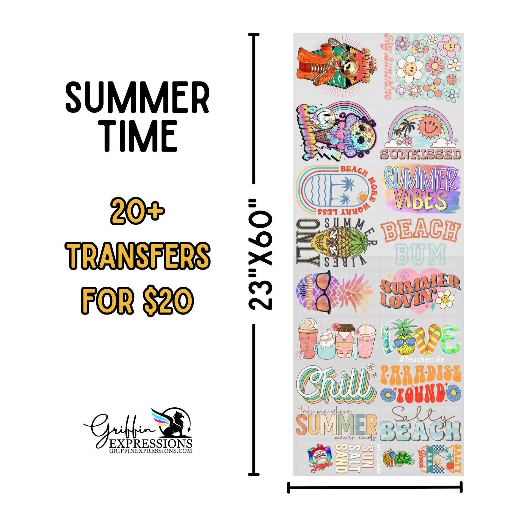 Dollar Deals | Summer Time - Griffin Expressions