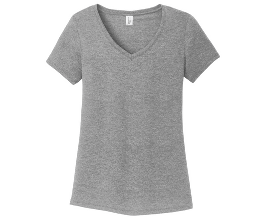 District ® Women’s Perfect Tri ® V-Neck Tee | Gray Frost