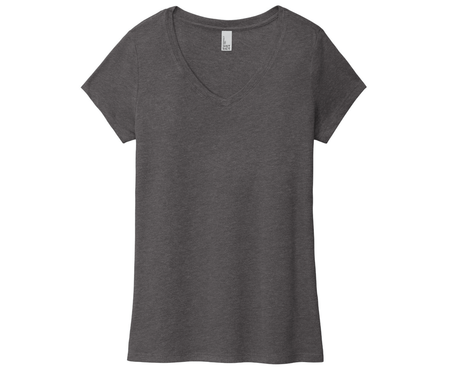 District ® Women’s Perfect Tri ® V-Neck Tee | Heather Charcoal