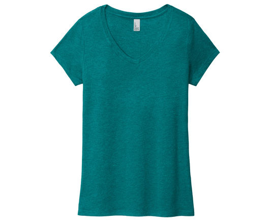 District ® Women’s Perfect Tri ® V-Neck Tee | Heathered Teal