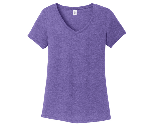 District ® Women’s Perfect Tri ® V-Neck Tee | Purple Frost