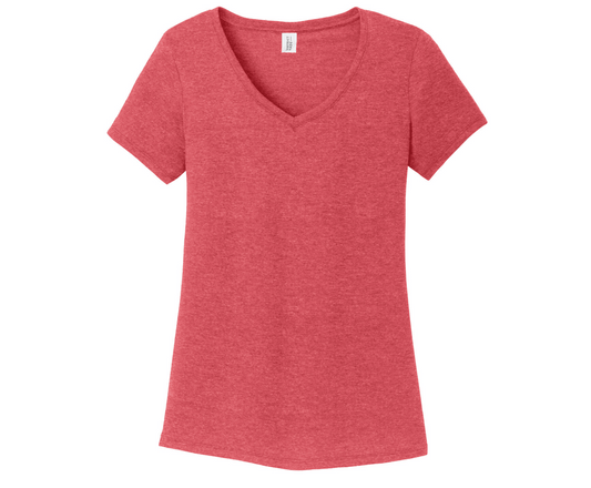 District ® Women’s Perfect Tri ® V-Neck Tee | Red Frost