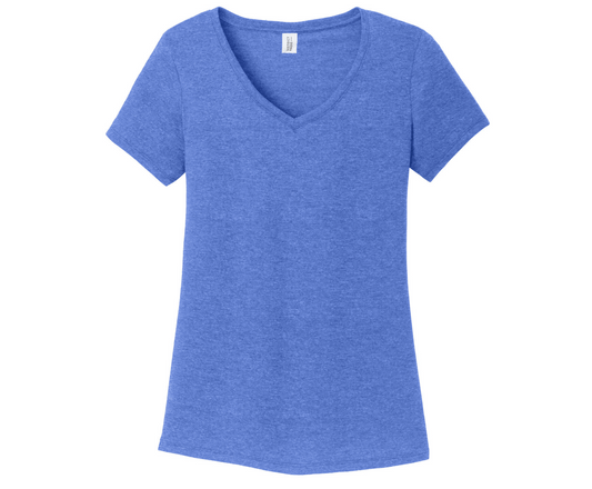District ® Women’s Perfect Tri ® V-Neck Tee | Royal Frost