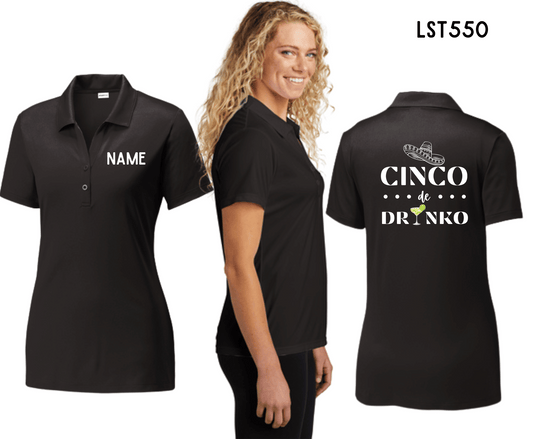 Cinco Drink | Woman's Manager Polo | ONT - Griffin Expressions