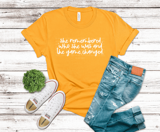 She Remembered Who She Was | DTF - Griffin Expressions