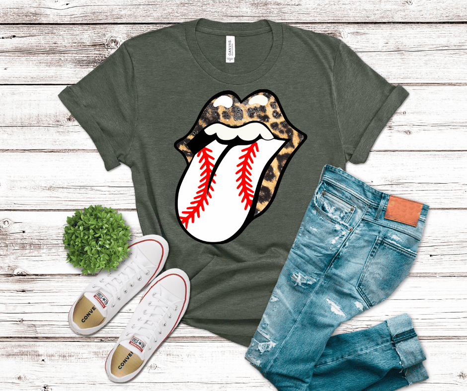 Leopard Baseball Mouth | DTF