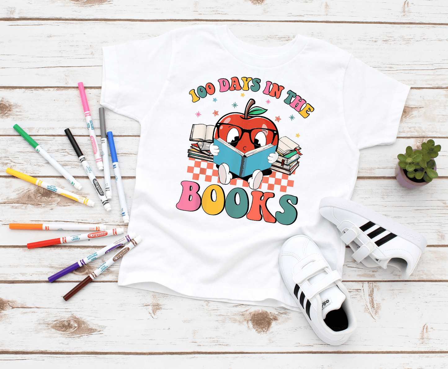 Premade DTF Transfer Gang Sheet For Graphic Tees | 100 Days Of School Girl