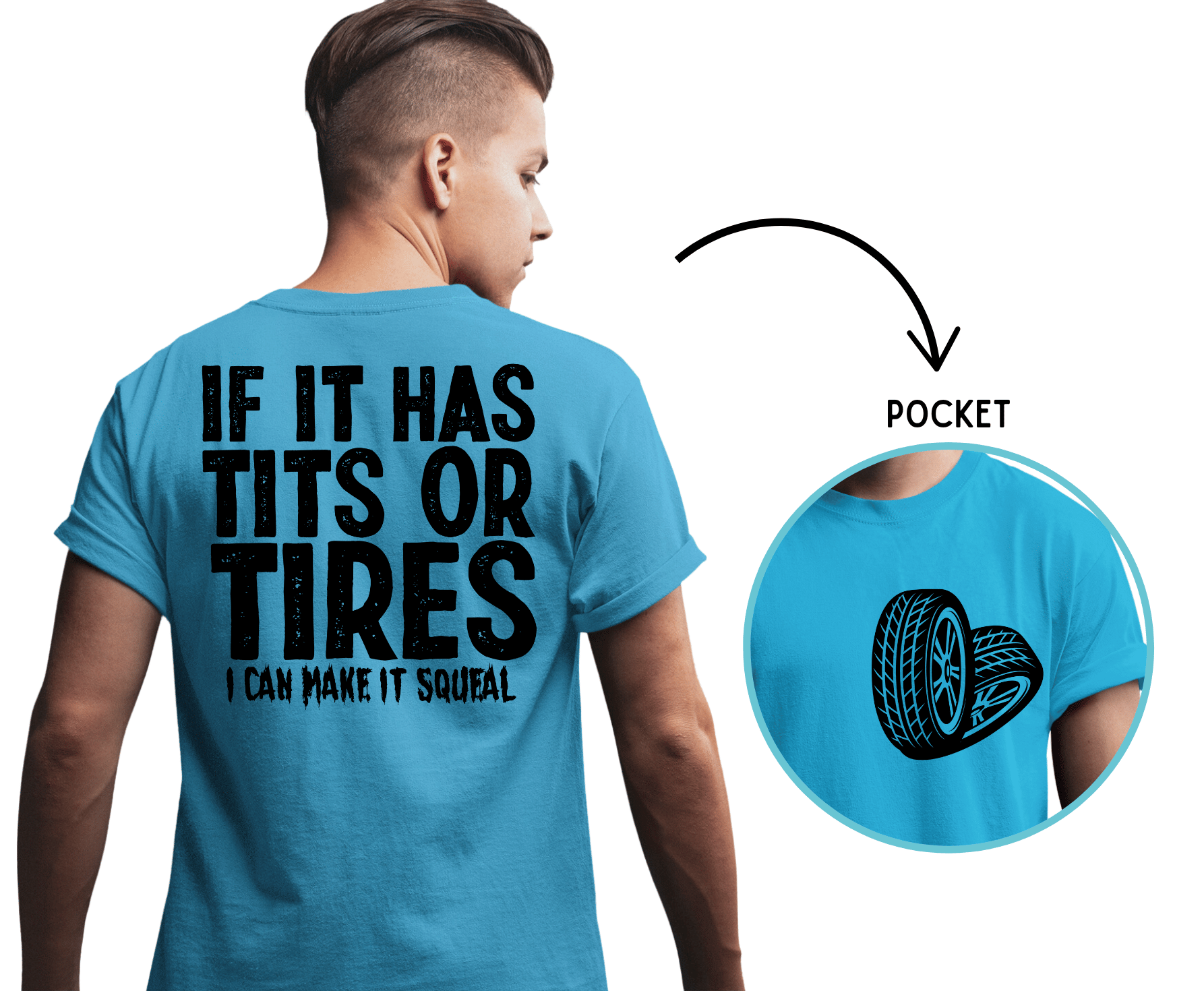 Tits Or Tires | DTF Heat Transfer - Griffin Expressions
