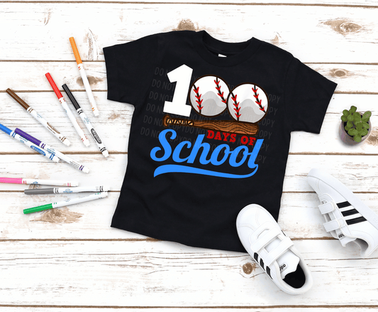 Baseball 100 Days Of School | DTF