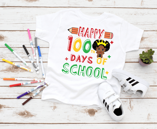 Happy 100th Days Of School Girl | DTF
