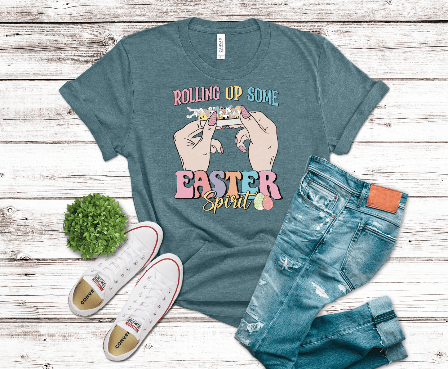 Premade DTF Transfer Gang Sheet For Graphic Tees | Easter Spirit