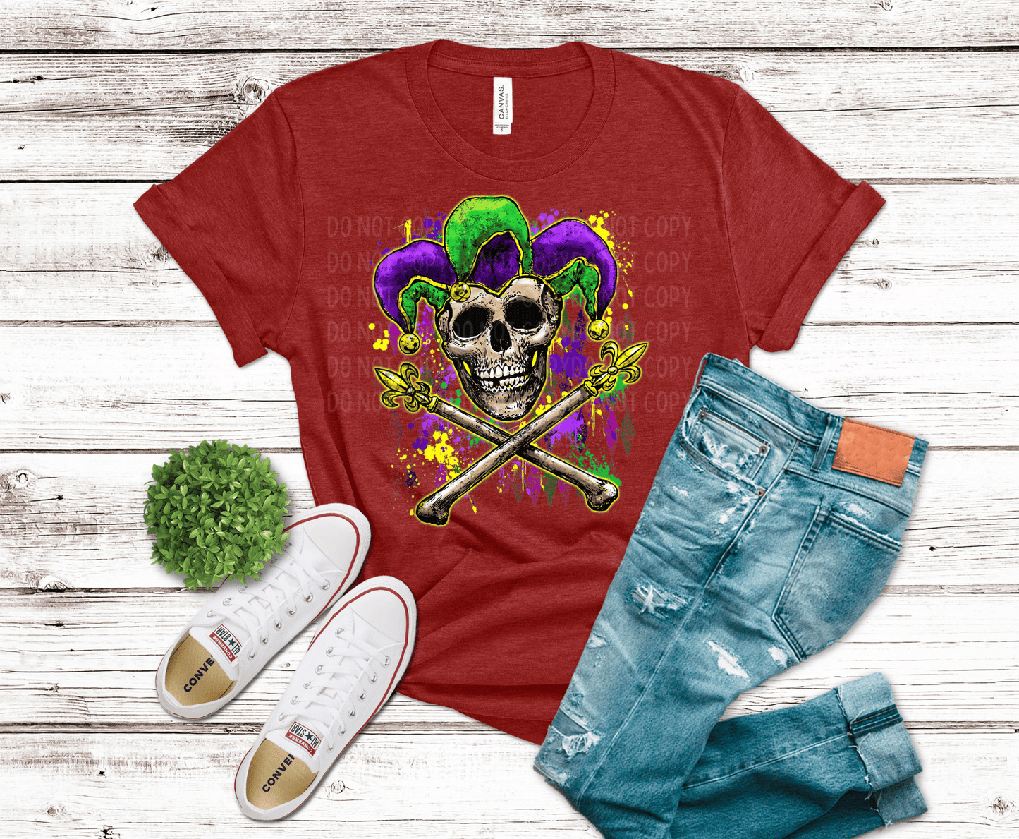 Skull Mardi Gras | DTF