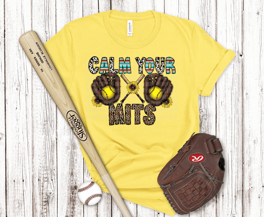 Softball Calm Your Mits | DTF - Griffin Expressions