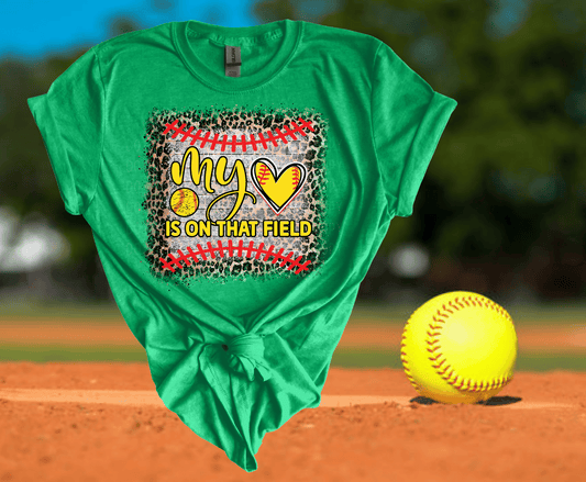 Softball My Love Is On That Field | DTF - Griffin Expressions