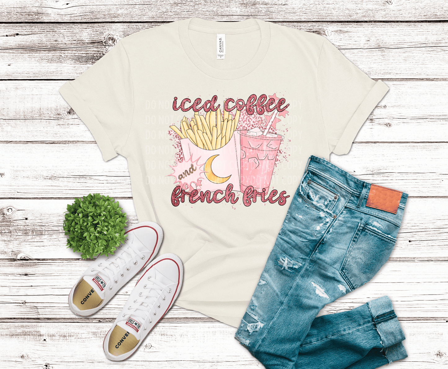 Iced Coffee & French Fries | DTF - Griffin Expressions