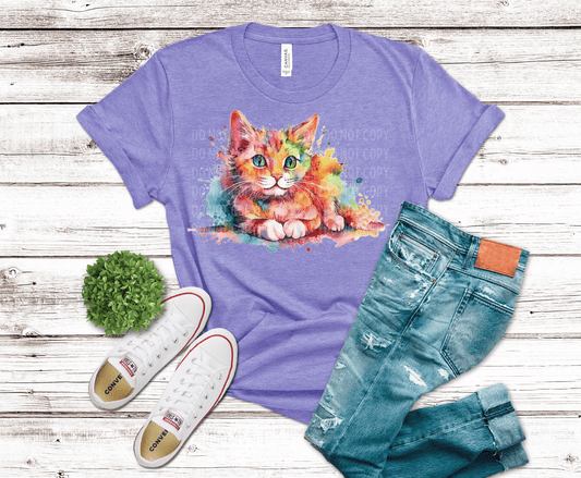 Water Color Cat | DTF - Griffin Expressions