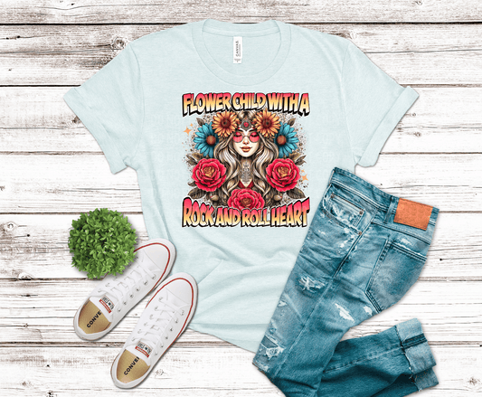 Flower Child Rock&Roll | DTF - Griffin Expressions